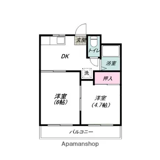 ロマーヌ渋川第1【1階】の間取り