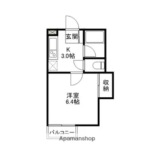 群馬県前橋市総社町総社【アパート】の間取り