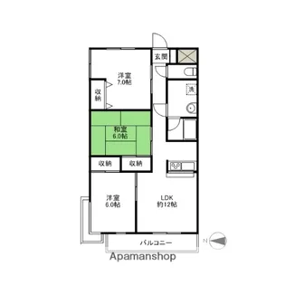 群馬県前橋市田口町【マンション】の間取り