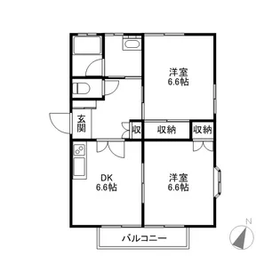 カーサ・セレーノ【1階】の間取り
