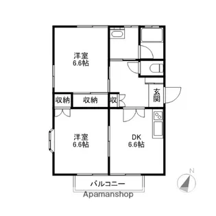 カーサ・セレーノ【2階】の間取り
