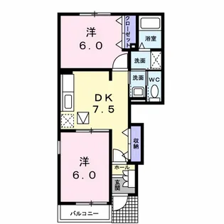 チャームヒルズ【1階】の間取り