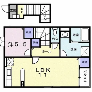 ハーバルパーク【2階】の間取り