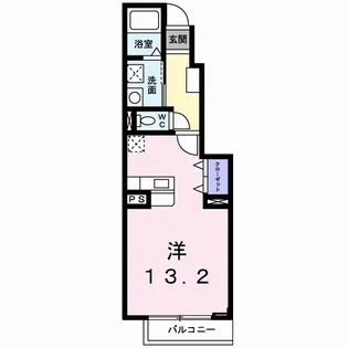 ソルジェンテA【1階】の間取り