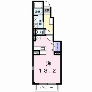 ソルジェンテB【1階】の間取り