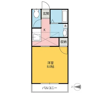 ジェノア【2階】の間取り