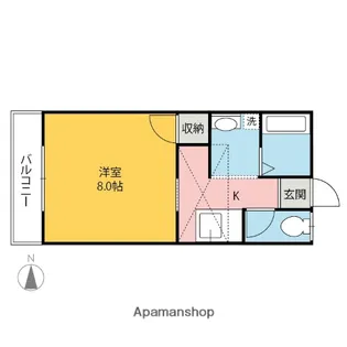ジェノア【106号室】の間取り