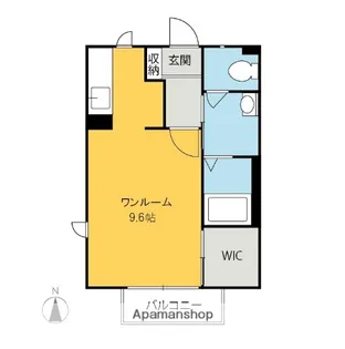 群馬県前橋市西片貝町4丁目【アパート】の間取り