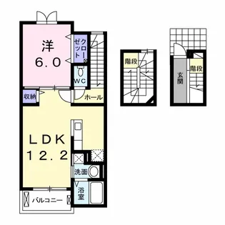 ロサ・ブランカ【3階】の間取り
