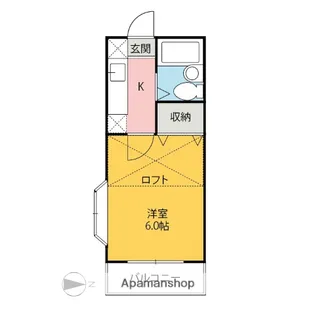 クレスト大友【3階】の間取り