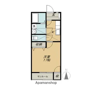 群馬県前橋市龍蔵寺町【アパート】の間取り