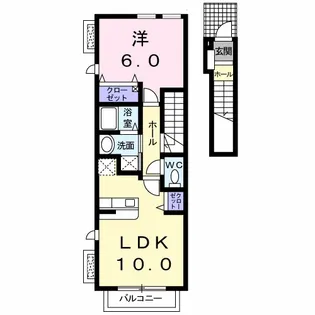 グランデ楓B【2階】の間取り