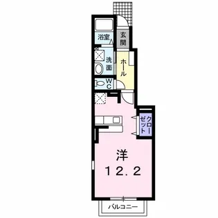 グランデ楓B【1階】の間取り