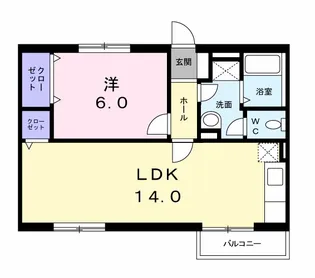 エミネンスユイⅡ【1階】の間取り