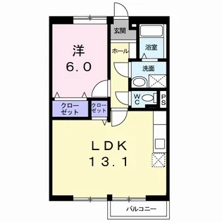 エミネンスユイⅠ【2階】の間取り