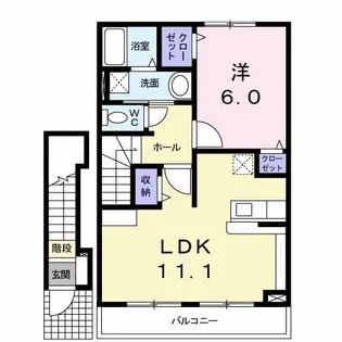 アザレア【2階】の間取り