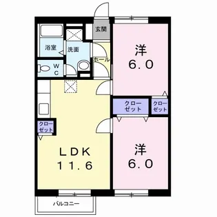 パークウッドB【1階】の間取り