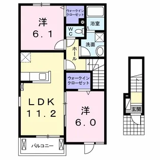 アフロディーテ【2階】の間取り