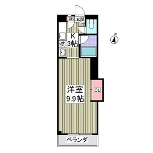エルプレシア前橋【305号室】の間取り