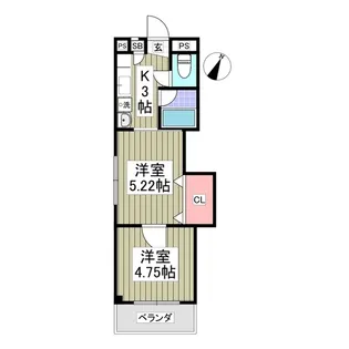 エルプレシア前橋【4階】の間取り