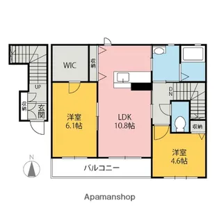 グリナージュAB【2階】の間取り