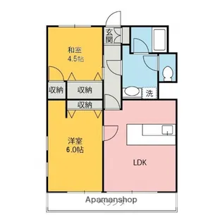 群馬県前橋市上小出町1丁目【マンション】の間取り