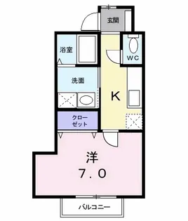 パルティールカミハラ【1階】の間取り