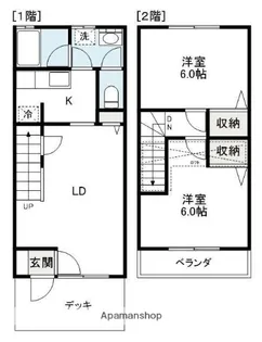 サンセリテB【B-D号室】の間取り