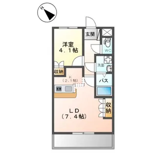 ラディアーレ【1階】の間取り