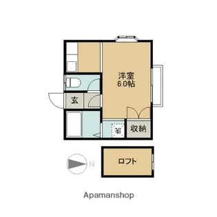 アルバグランデA・B棟【B205号室】の間取り