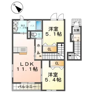アビイロードⅢ【2階】の間取り