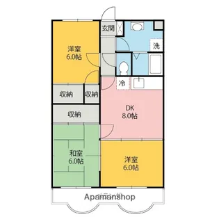 群馬県前橋市下小出町2丁目【マンション】の間取り
