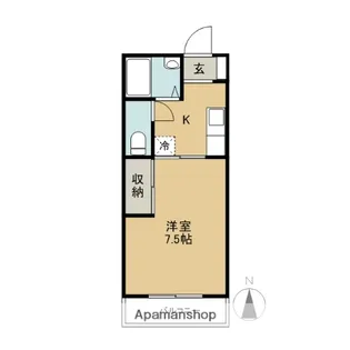 アルモニーしのだⅠ【1階】の間取り