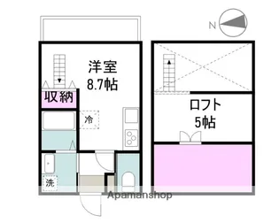 フェリーチェ北棟【202号室】の間取り