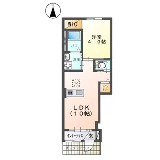 クイーンズタウン【00103号室】の間取り