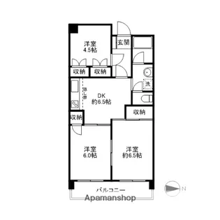 群馬県前橋市石倉町4丁目【マンション】の間取り