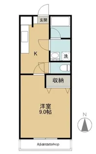 コモドカーサ下小出【1階】の間取り
