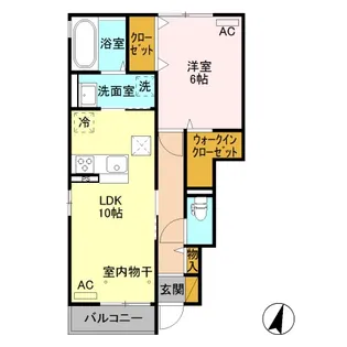 グラッツェ【1階】の間取り