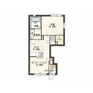 ベルメゾン【1階】の間取り