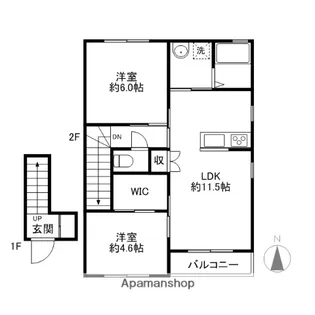 ポナールA・B・C・D【2階】の間取り