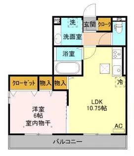 ライズグレース B【1階】の間取り