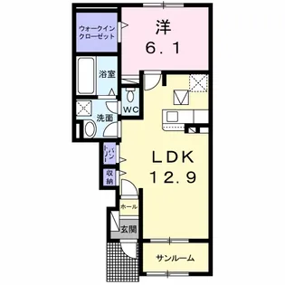 凛 Ⅰ【1階】の間取り