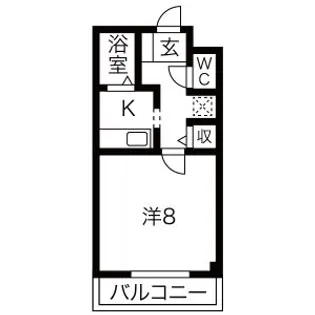 ラ・フレイズII【1階】の間取り