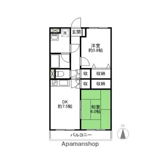 MAISONUⅠ【101号室】の間取り