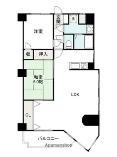 アルカザル南町【3-C号室】の間取り