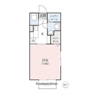 APAMO荒牧南棟【2階】の間取り