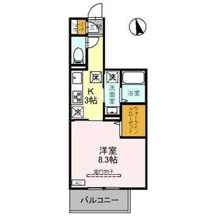 DーROOM千代田町【1階】の間取り