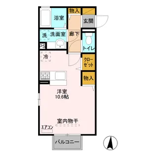 ディアコート A【2階】の間取り