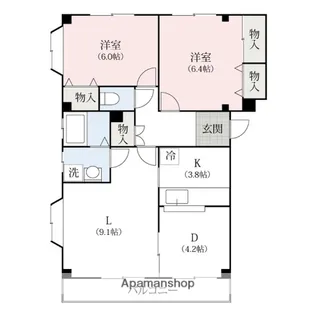 フィールドコスモ【1階】の間取り