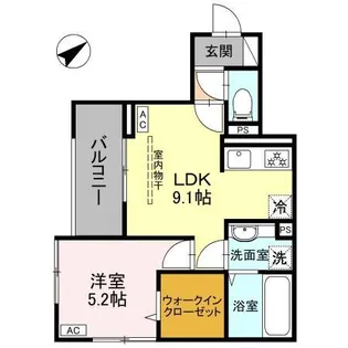 LA MAISON 本町【3階】の間取り